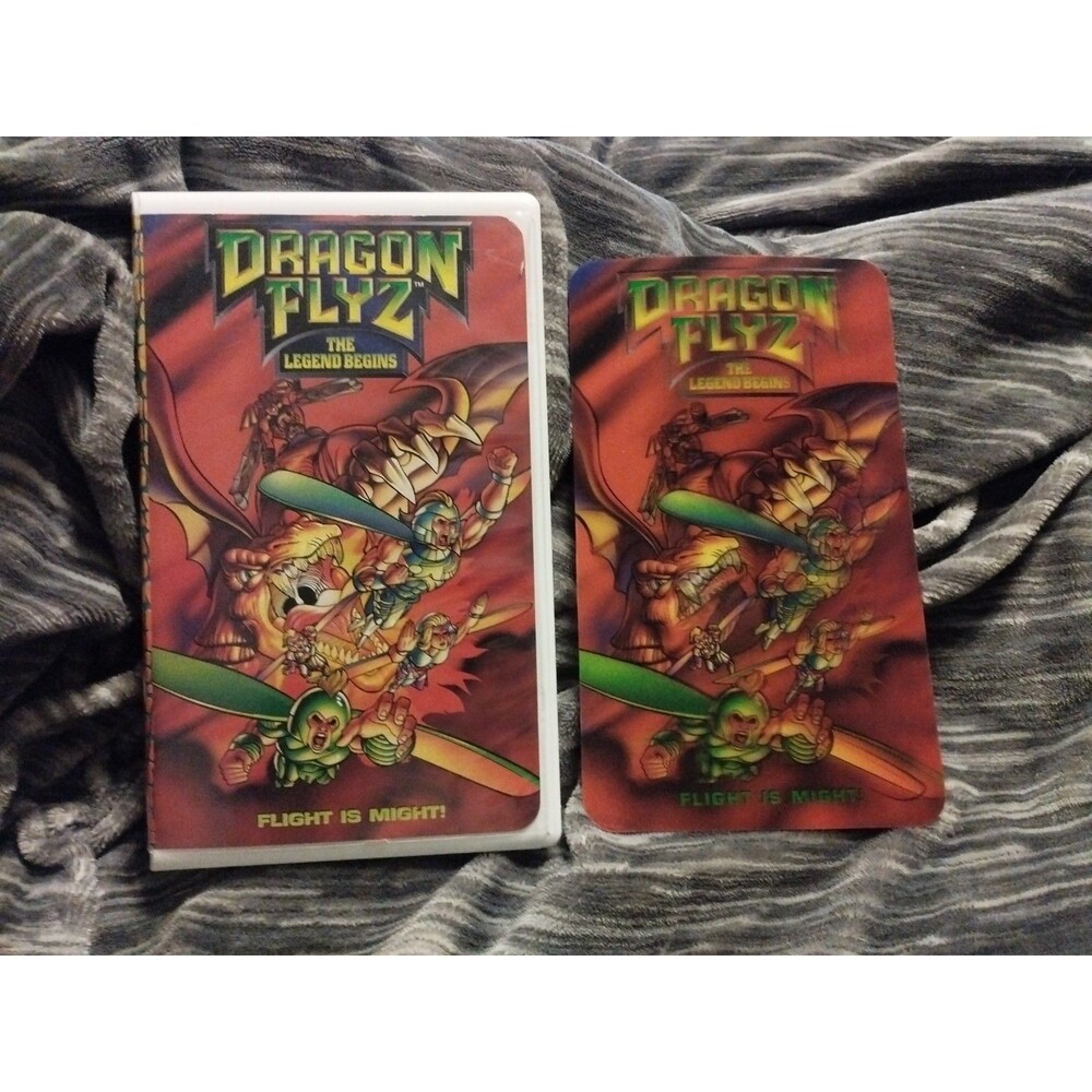 Dragon Flyz : The Legend Begins - Clamshell VHS - 1996 -  With Lenticular Card